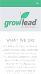 Mobile Screenshot of growlead.com