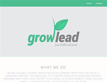 Tablet Screenshot of growlead.com
